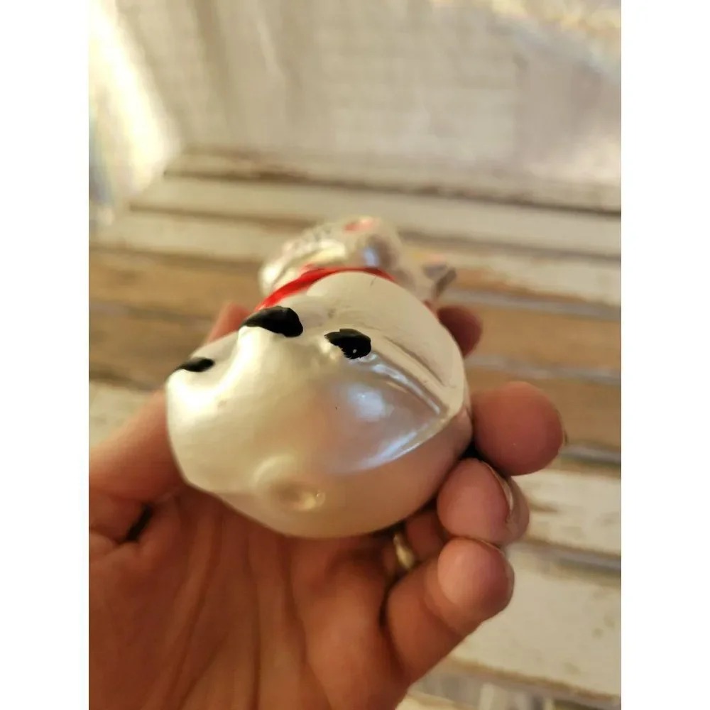 Vintage cow‎ Germany bull ornament glass Xmas tree